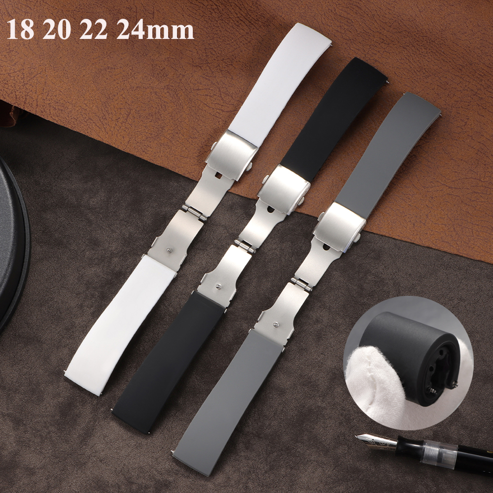 Fossil Smartwatch Accessories - Quick Release Silicone 18mm 20mm 22mm