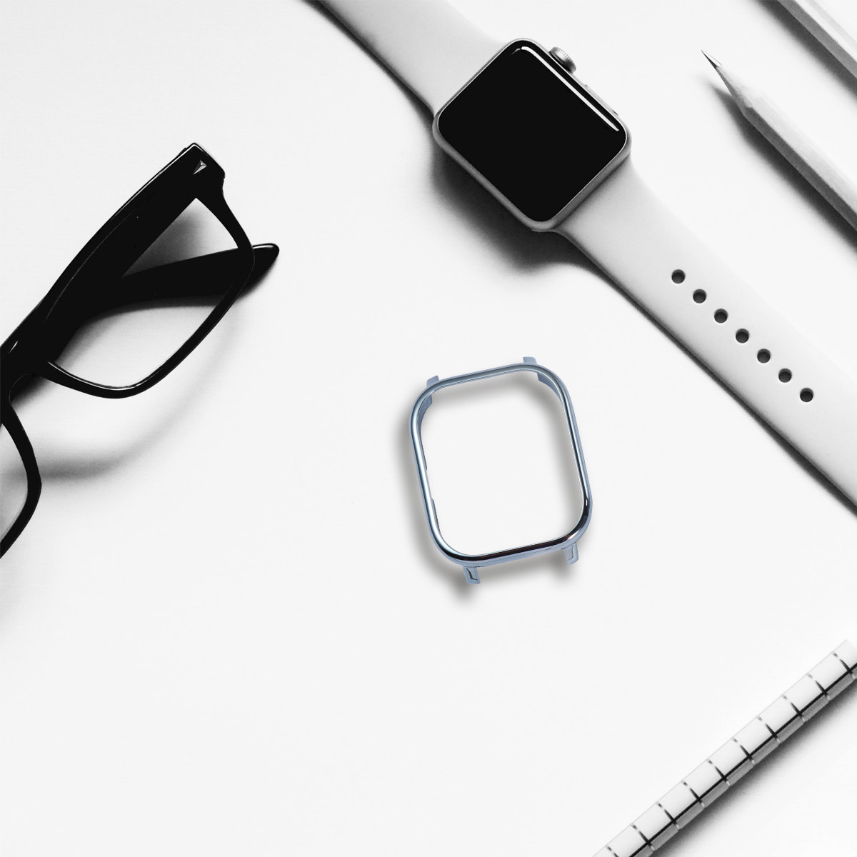 Watch Protective Case Frame Pc - مراجعة Smartwatch Case وسعره