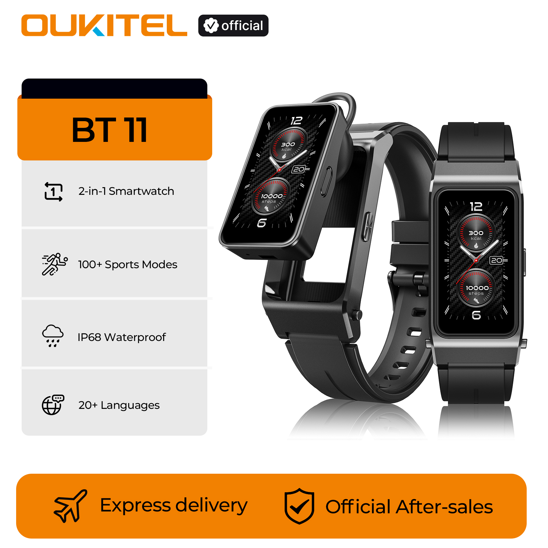 OUKITEL BT11 Smartwatch Blueto - مراجعة Smartwatch Headset وسعره