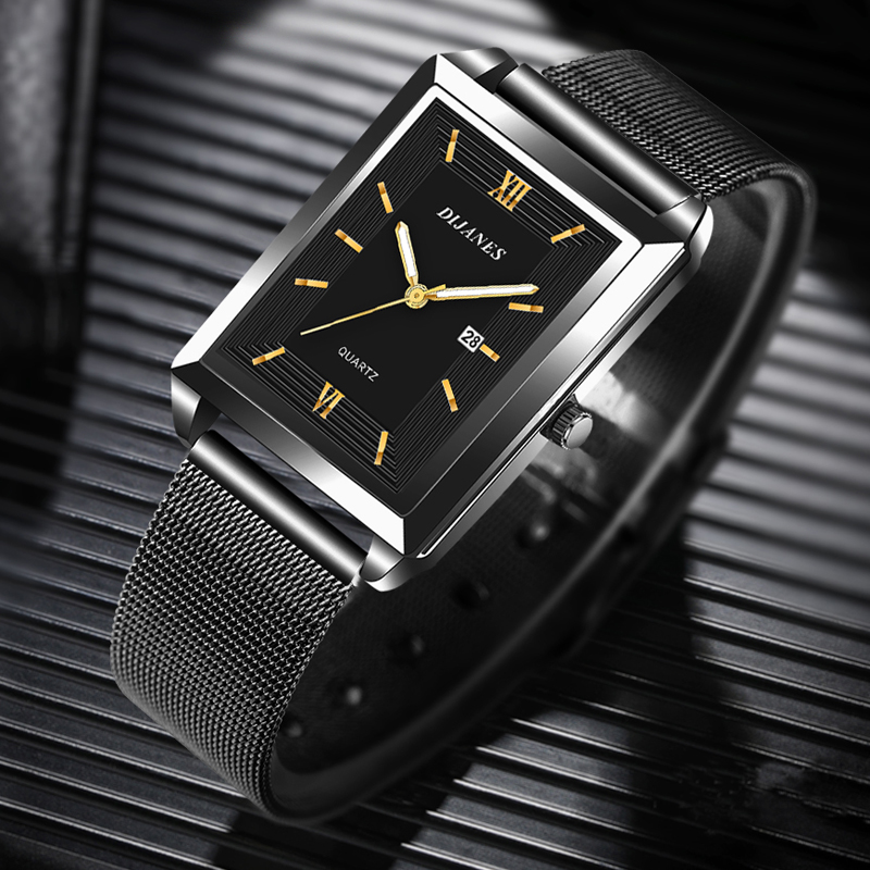 Men's Calendar Date Sport & Le - مراجعة Stainless Mesh Band وسعره