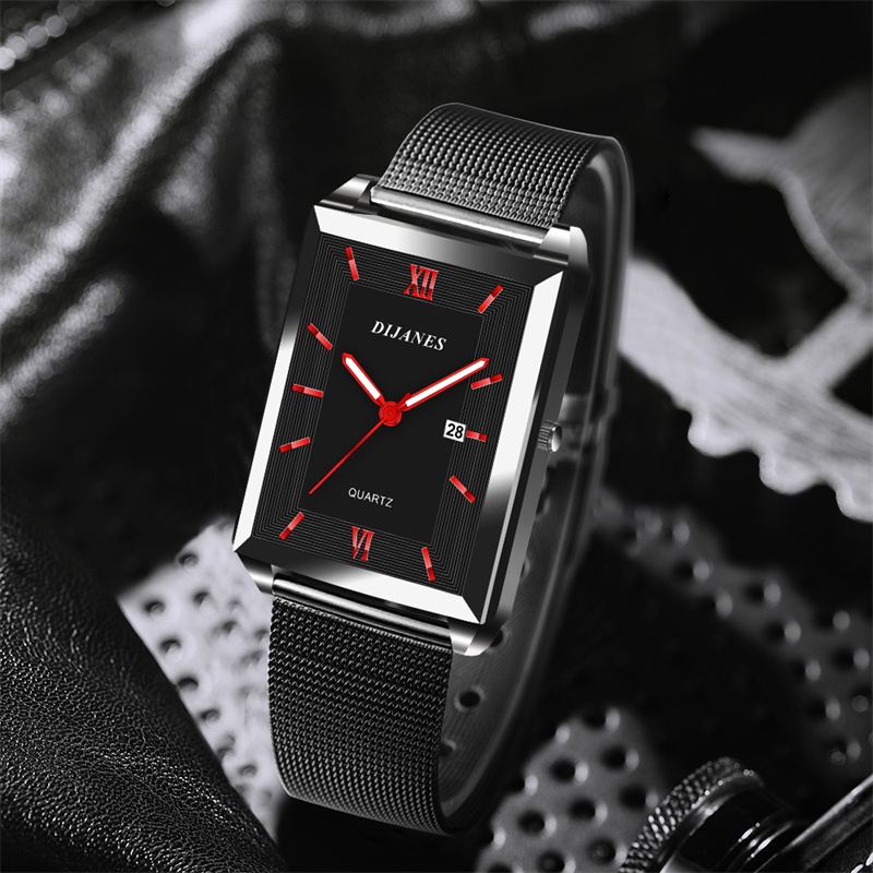 Men's Calendar Date Sport & Le - مراجعة Stainless Mesh Band وسعره