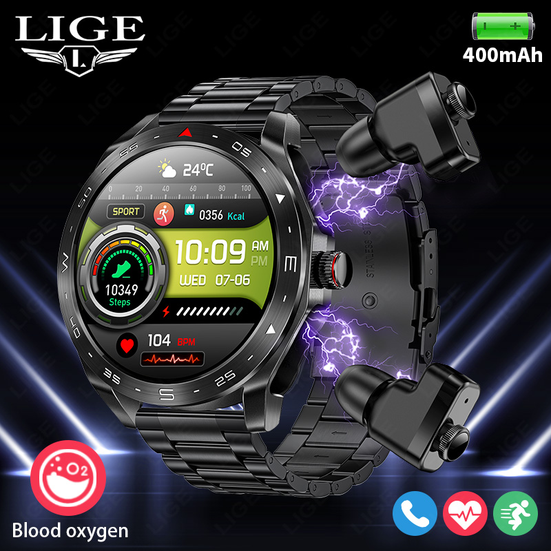 LIGE Smartwatch With Earbuds B - مراجعة Smartwatch Headset وسعره