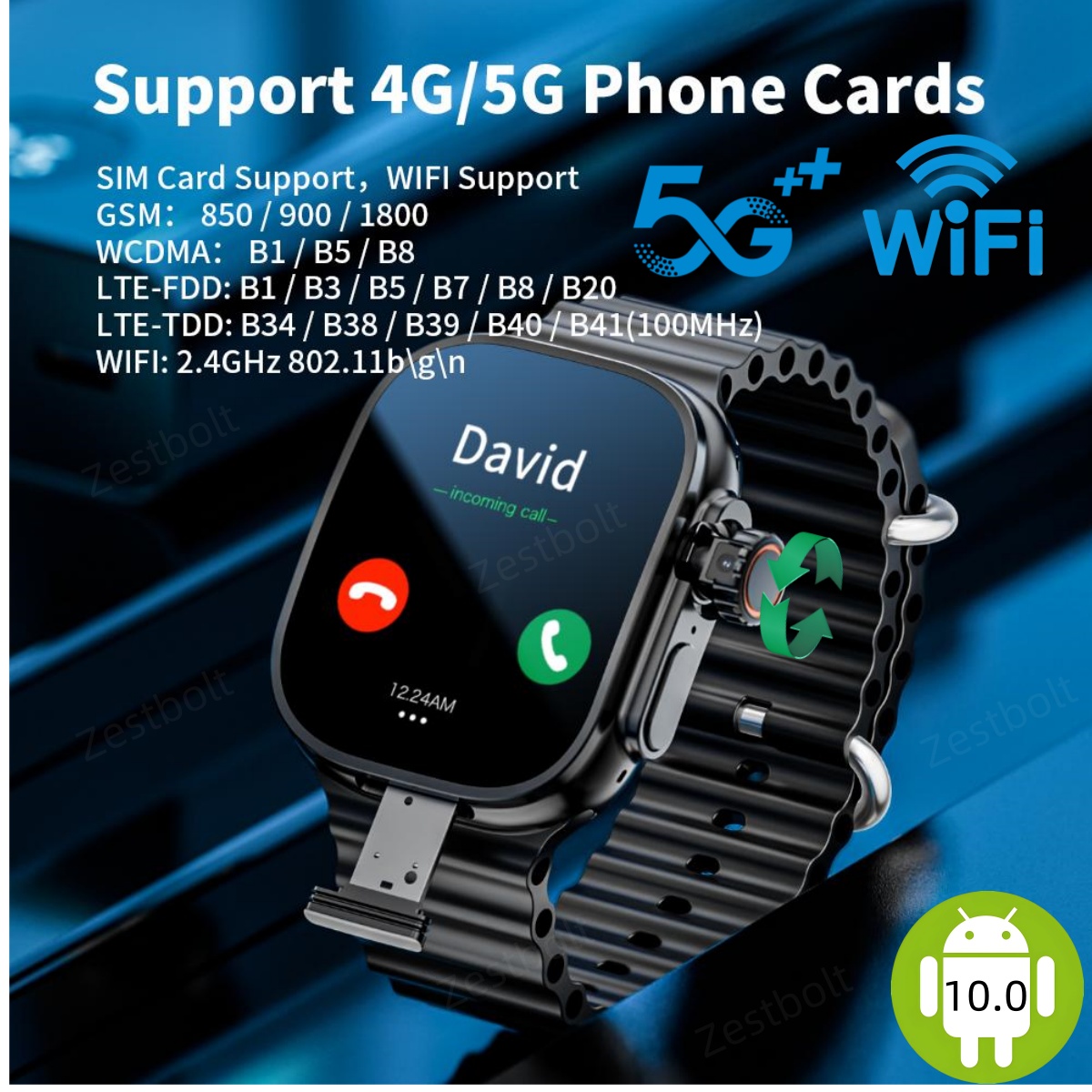 Curved Display 4G Android 10 S - مراجعة Smartwatch Store وسعره