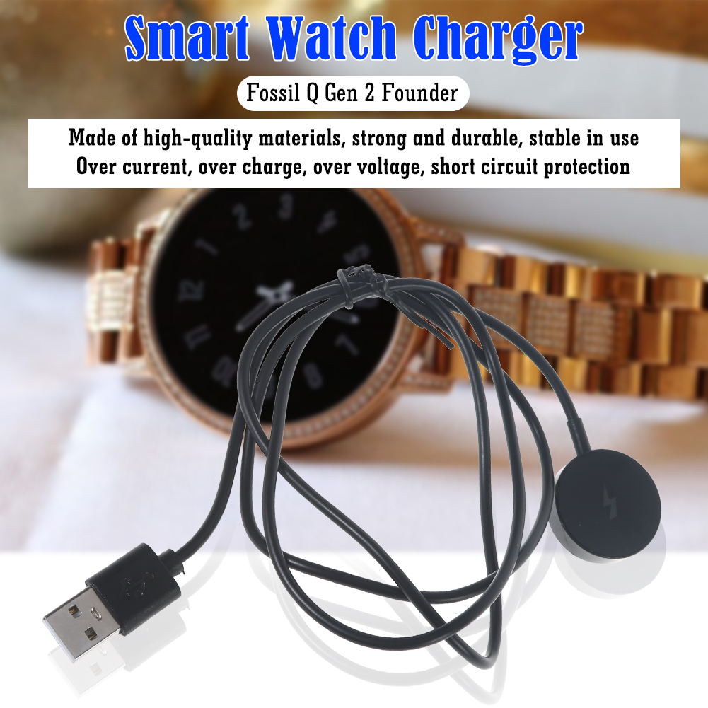 USB Smart Watch Magnetic Charg - مراجعة Fossil Smartwatch Accessories وسعره