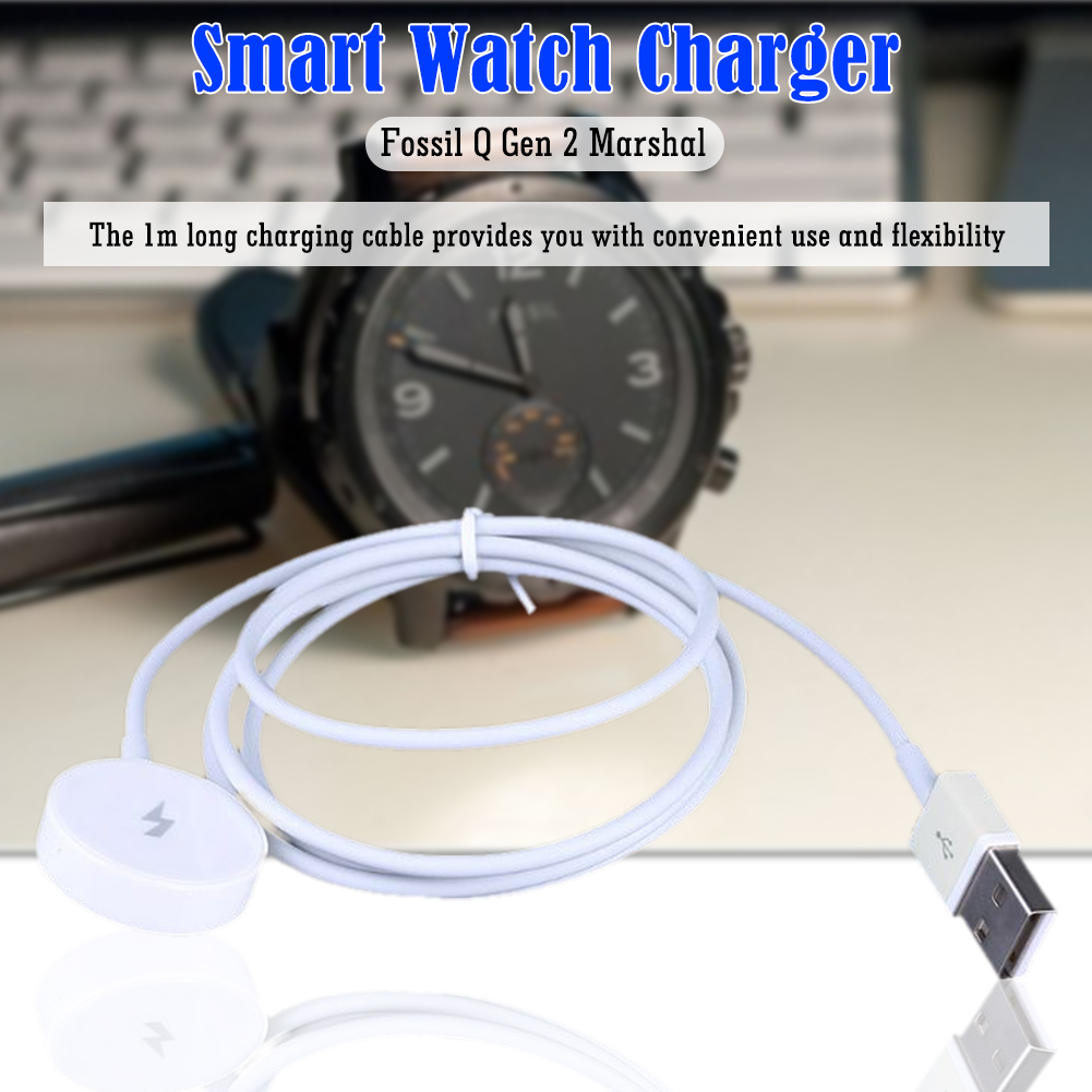 USB Smart Watch Magnetic Charg - مراجعة Fossil Smartwatch Accessories وسعره