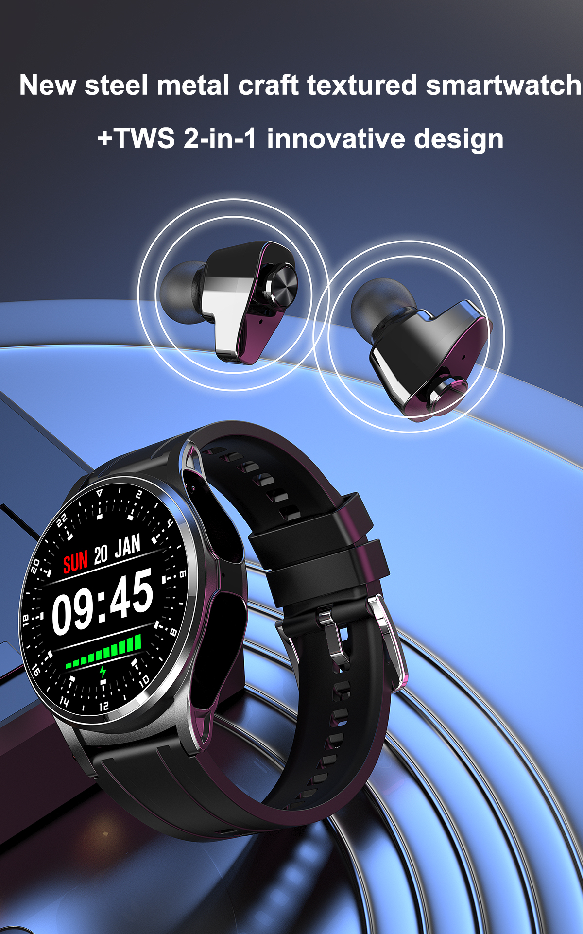 Headset Smart Watch 2 in 1 TWS - مراجعة Smartwatch Headset وسعره