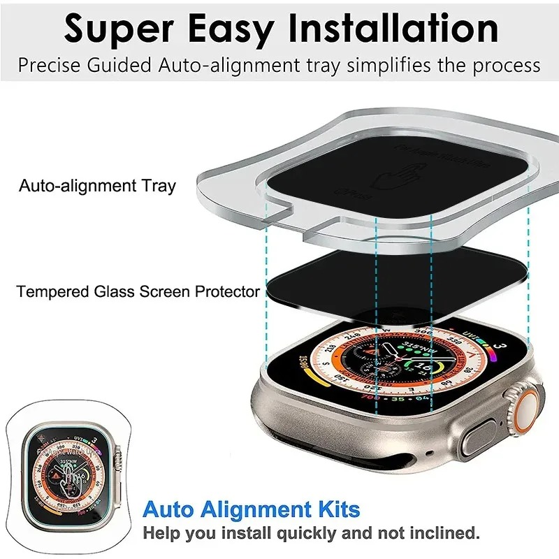 Tempered Glass for Apple Watch - مراجعة Watch Case Bumper وسعره
