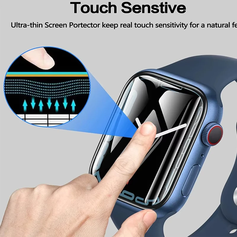 Curved Screen Protector Film F - مراجعة Apple Smartwatch Accessories وسعره