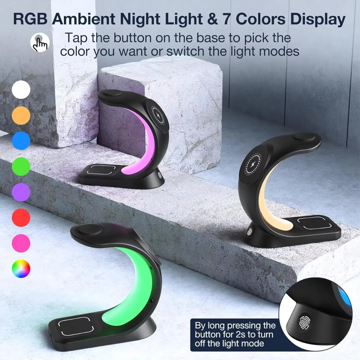 Magnetic Wireless Charger Touc - مراجعة Smartwatch Touch وسعره