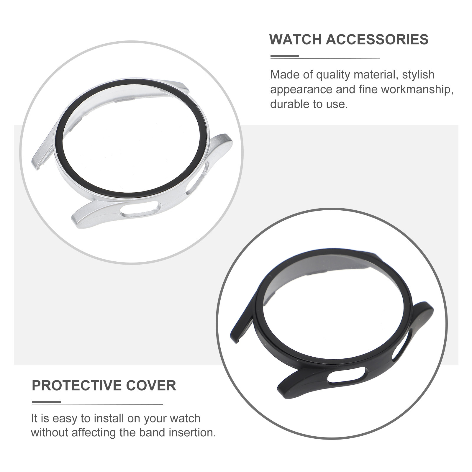 2Pcs Premium Watch Protective  - مراجعة Smartwatch Case وسعره