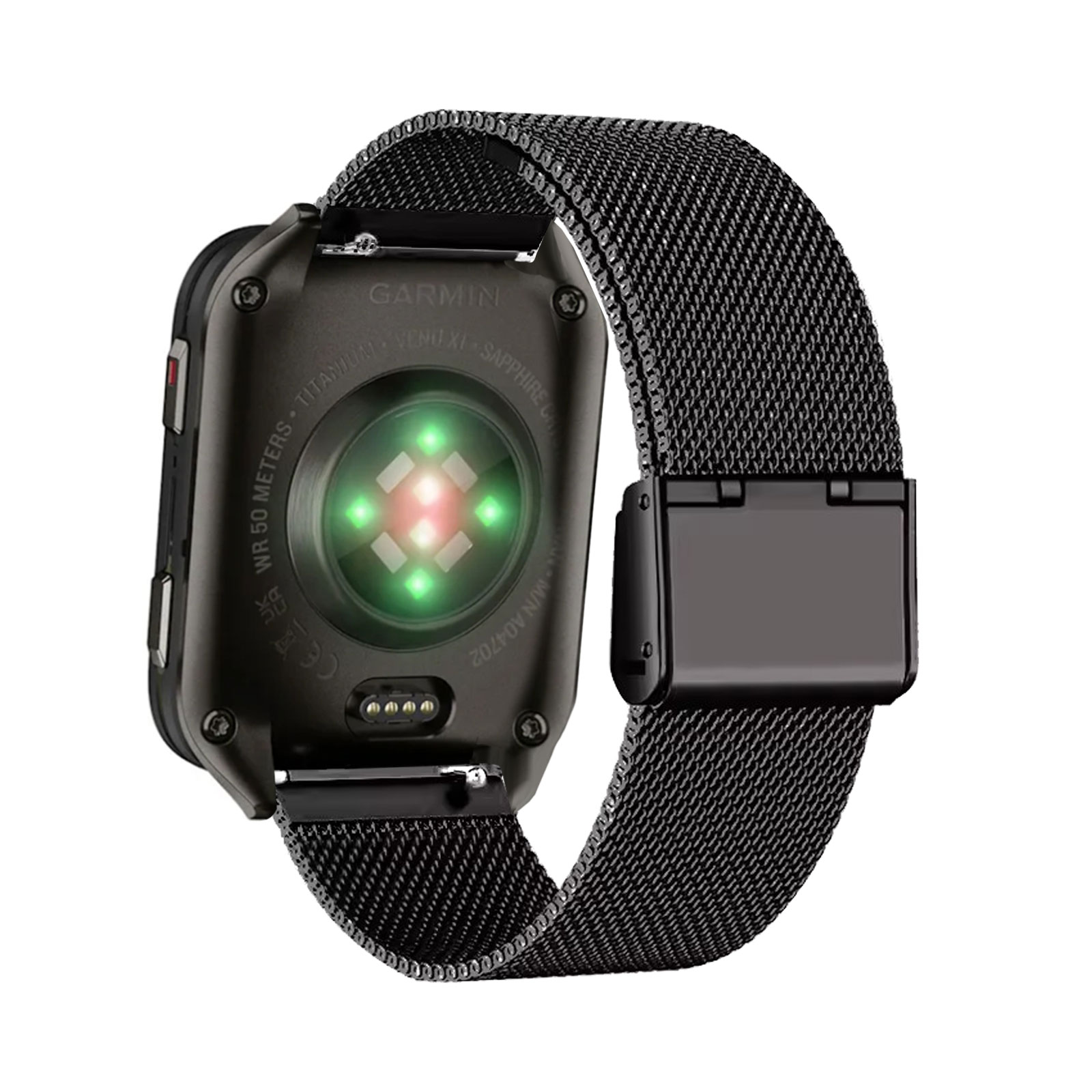 Metal Bands for Garmin Venu X1 - مراجعة Stainless Mesh Band وسعره