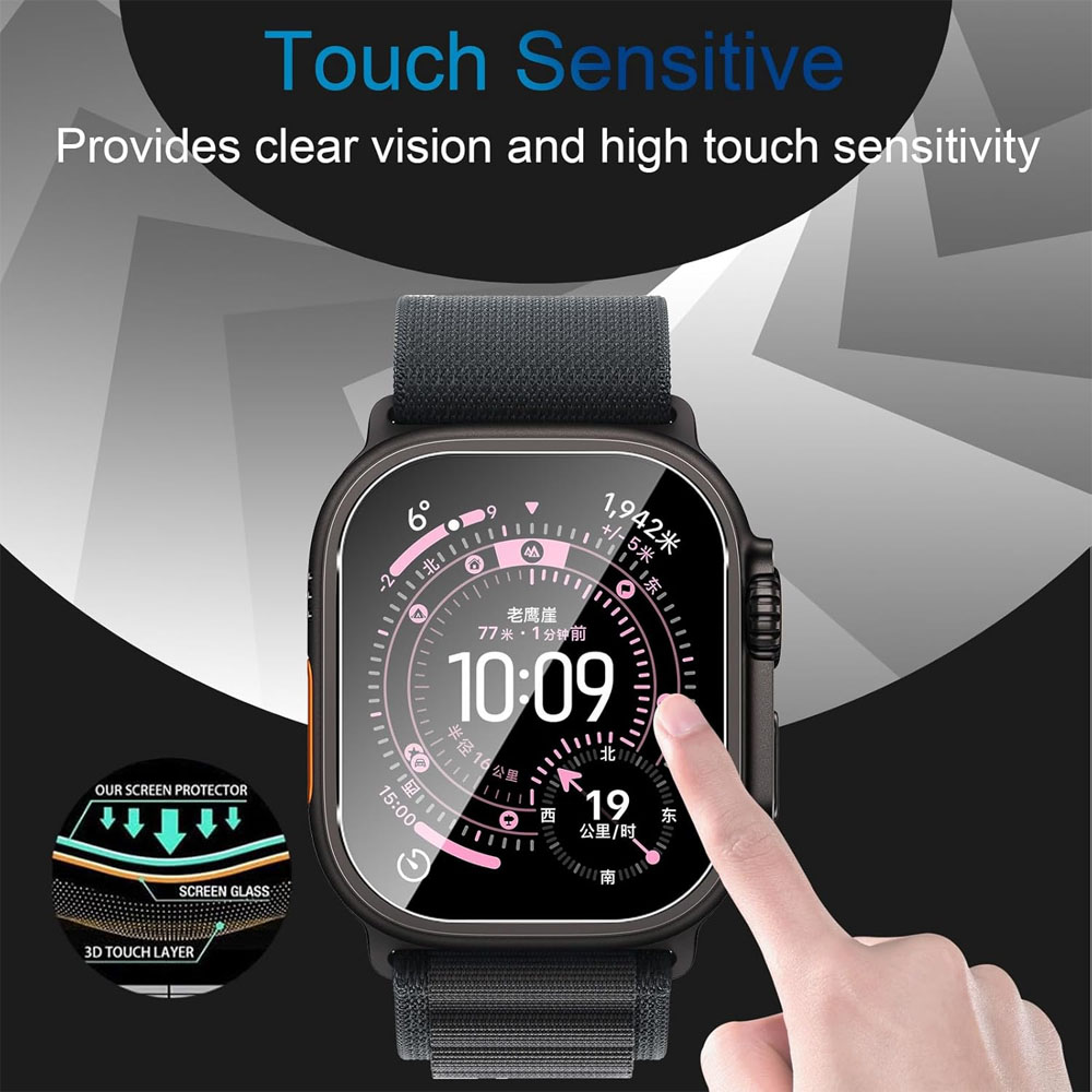 Tempered Glass For Apple Watch - مراجعة Smartwatch Case وسعره