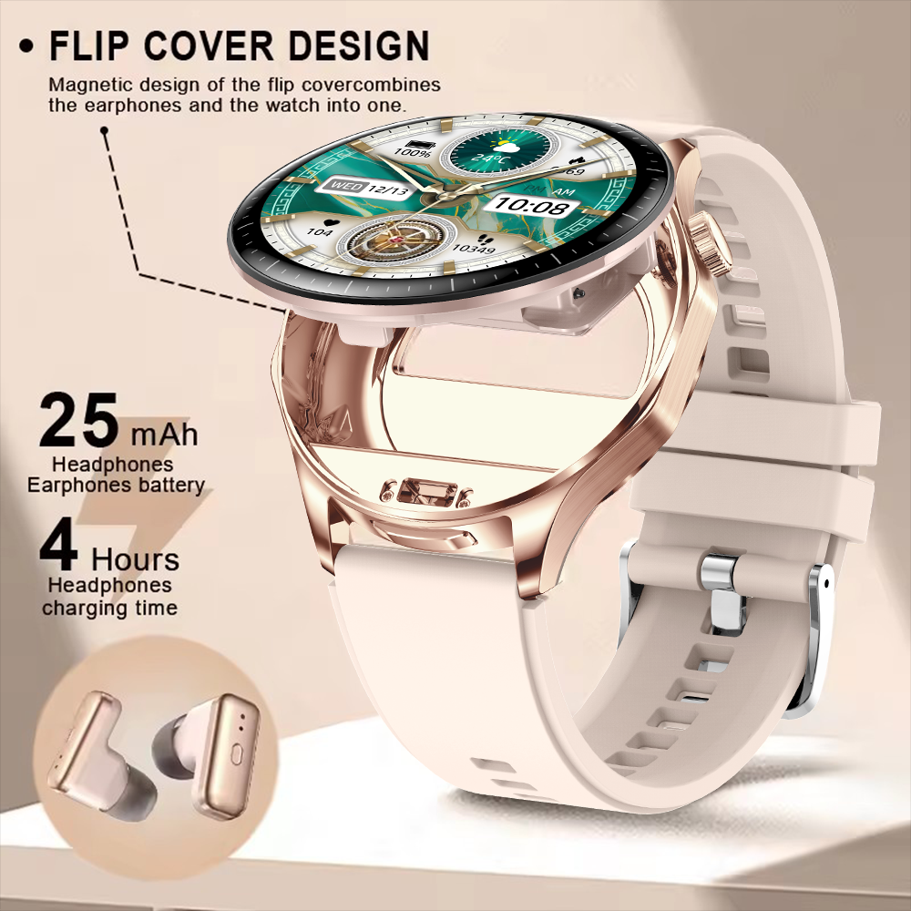 2026 new 2-In-1 TWS Headset Sm - مراجعة Smartwatch Headset وسعره
