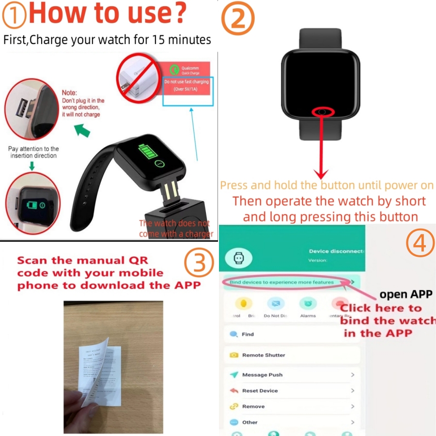 Smart Watch Message Remind Mus - مراجعة Smartwatch Touch وسعره