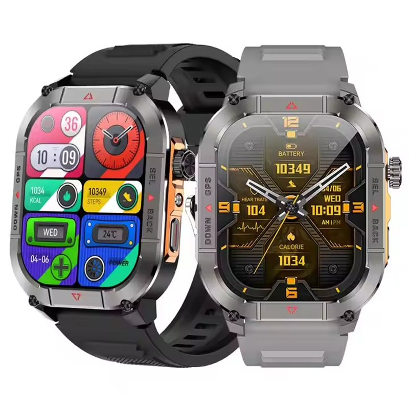 New HK84 Men Smart Watch AMOLE - مراجعة Smartwatch Touch وسعره