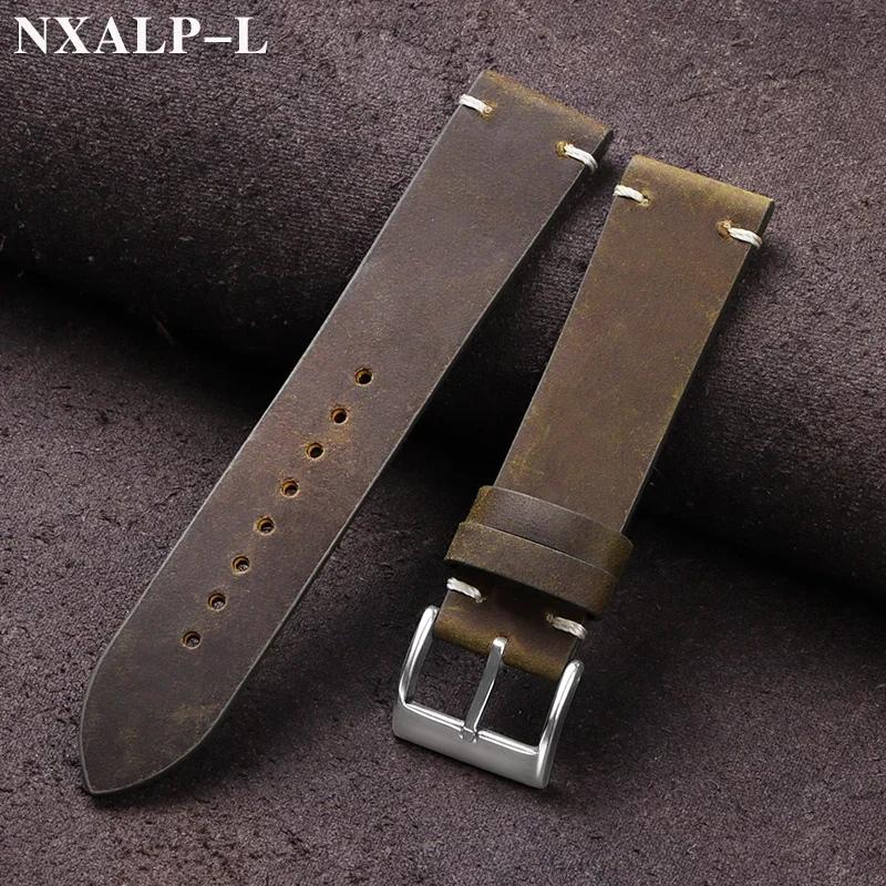 Vintage Oil Wax Leather Watch  - مراجعة Nylon Nato Strap وسعره