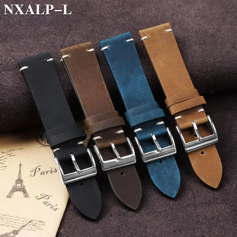 Vintage Oil Wax Leather Watch  - مراجعة Nylon Nato Strap وسعره