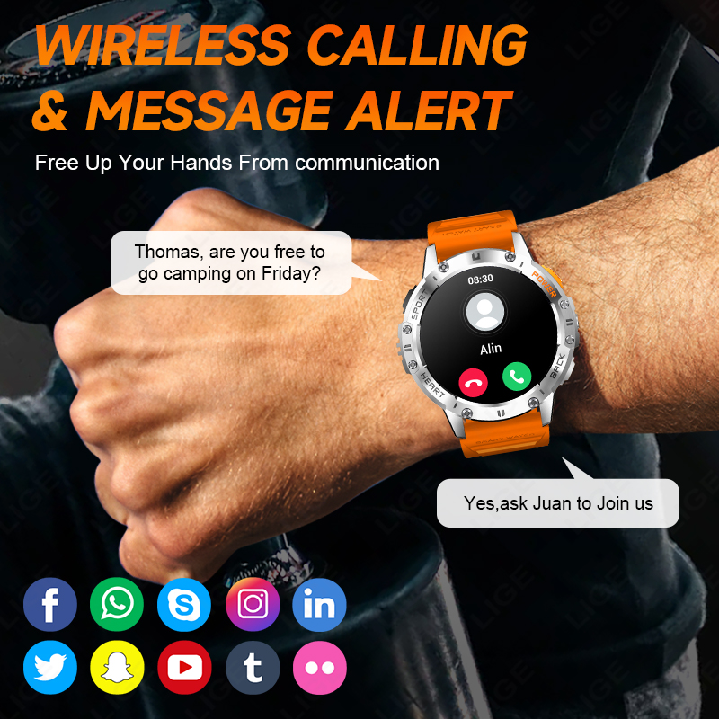 LIGE 1.43 Inch AMOLED Screen B - مراجعة Smartwatch Instagram وسعره