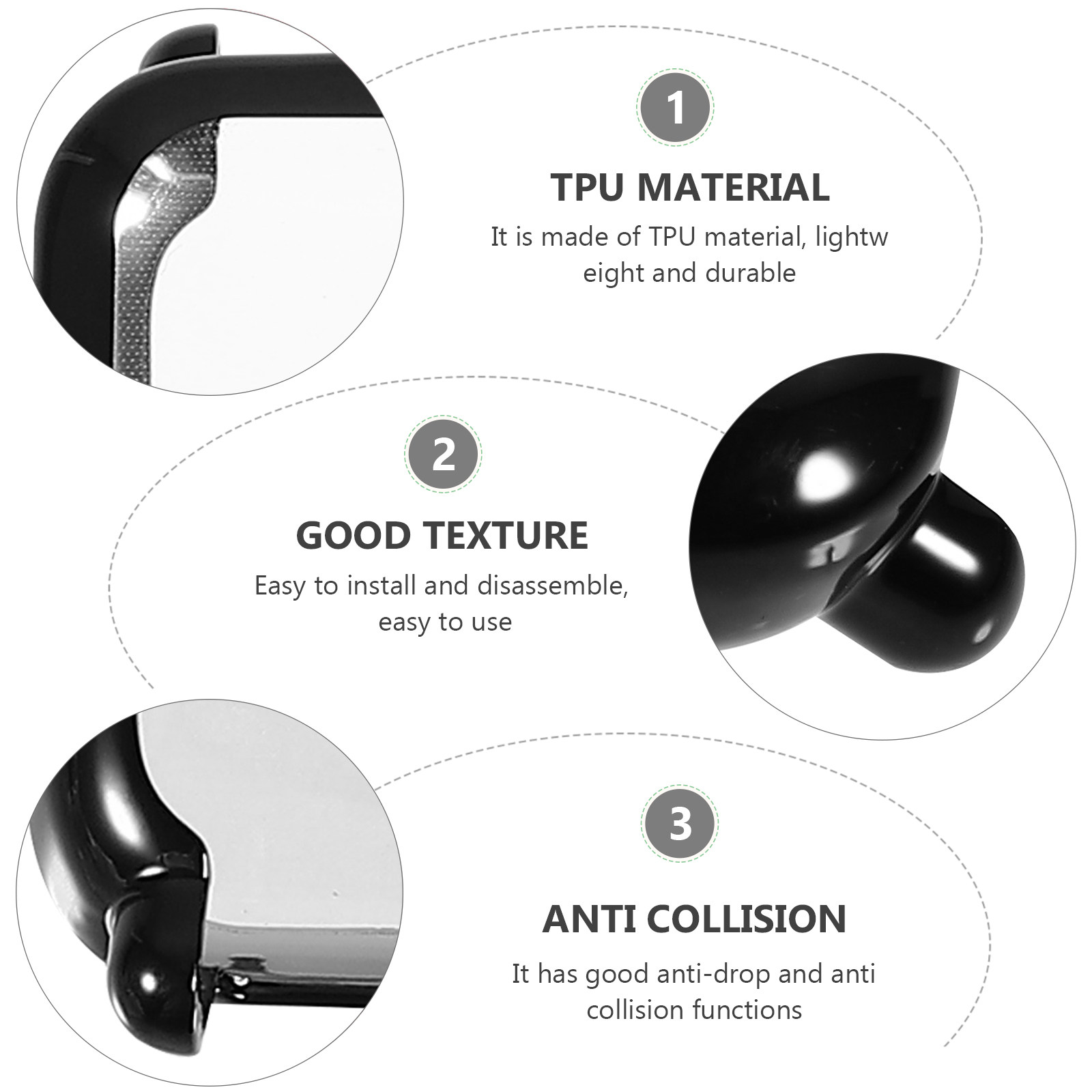3Pcs Tpu Watch Shell Protectiv - مراجعة Smartwatch Case وسعره