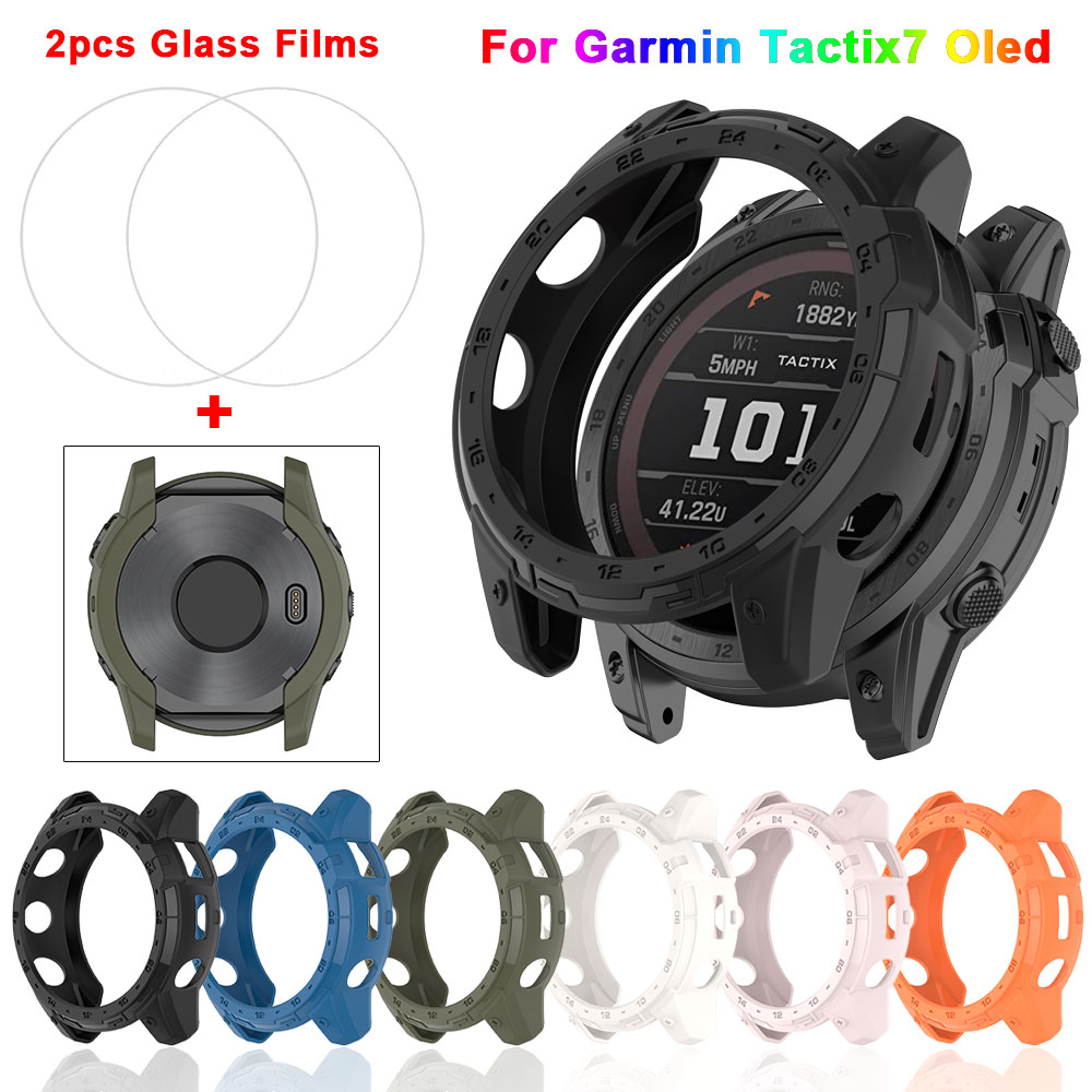 TPU Silicone Case + Tempered G - مراجعة Android Smartwatch Accessories وسعره