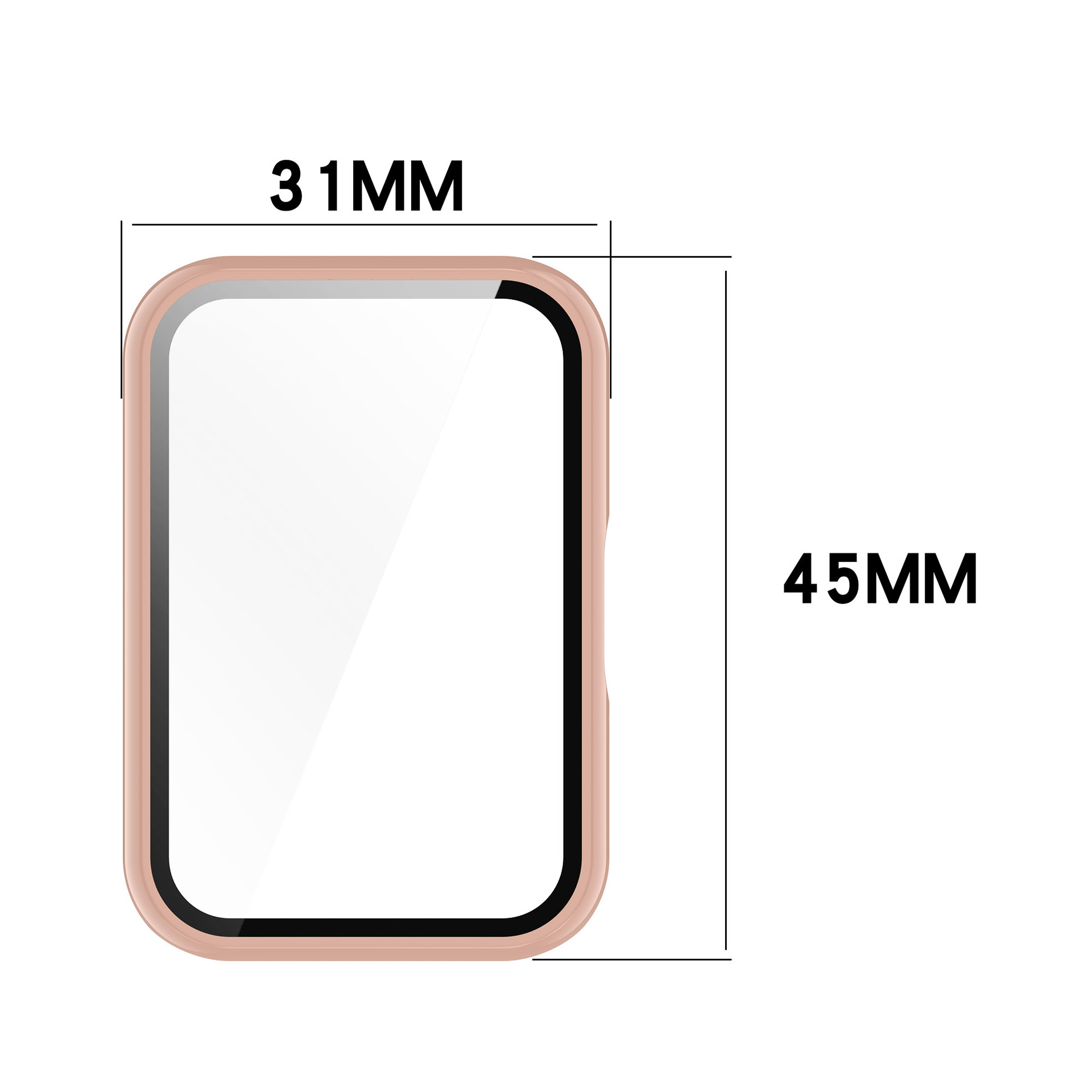 Glass+Case For Samsung Galaxy  - مراجعة Samsung Smartwatch Accessories وسعره