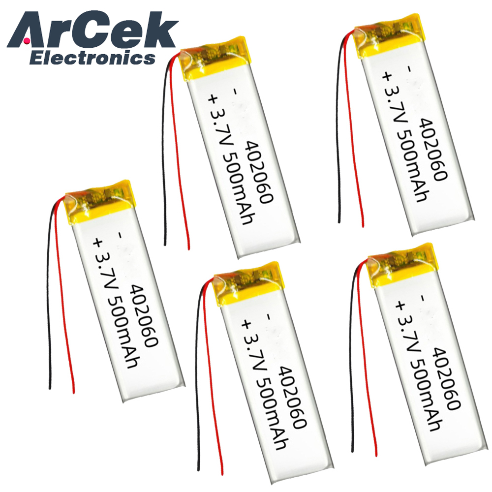 5PCS 3.7V 500mAh 402060 Lipo P - مراجعة Smartwatch Headset وسعره