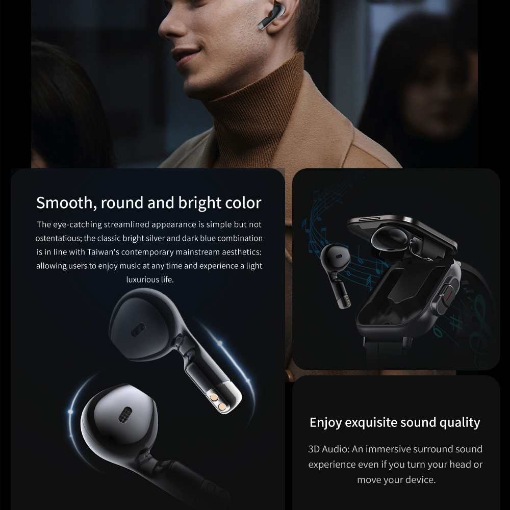 BT Call Blue Tooth Headphones  - مراجعة Smartwatch Headset وسعره