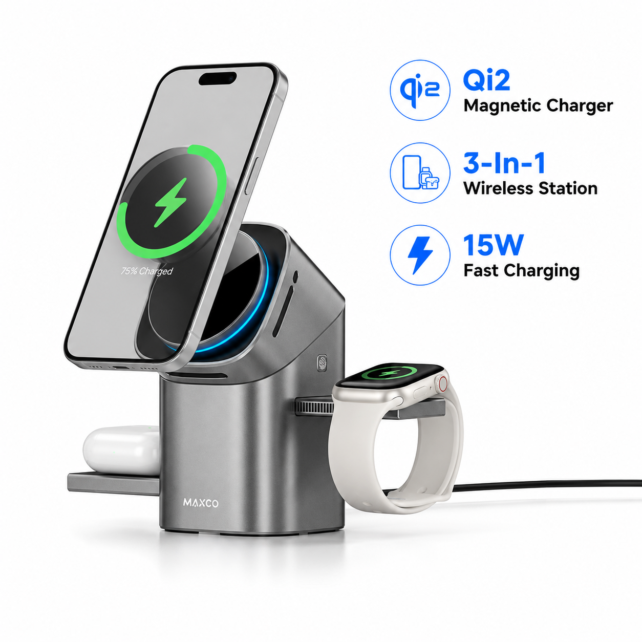 2026 Qi2 Automatic Touch Magne - مراجعة Smartwatch Touch وسعره