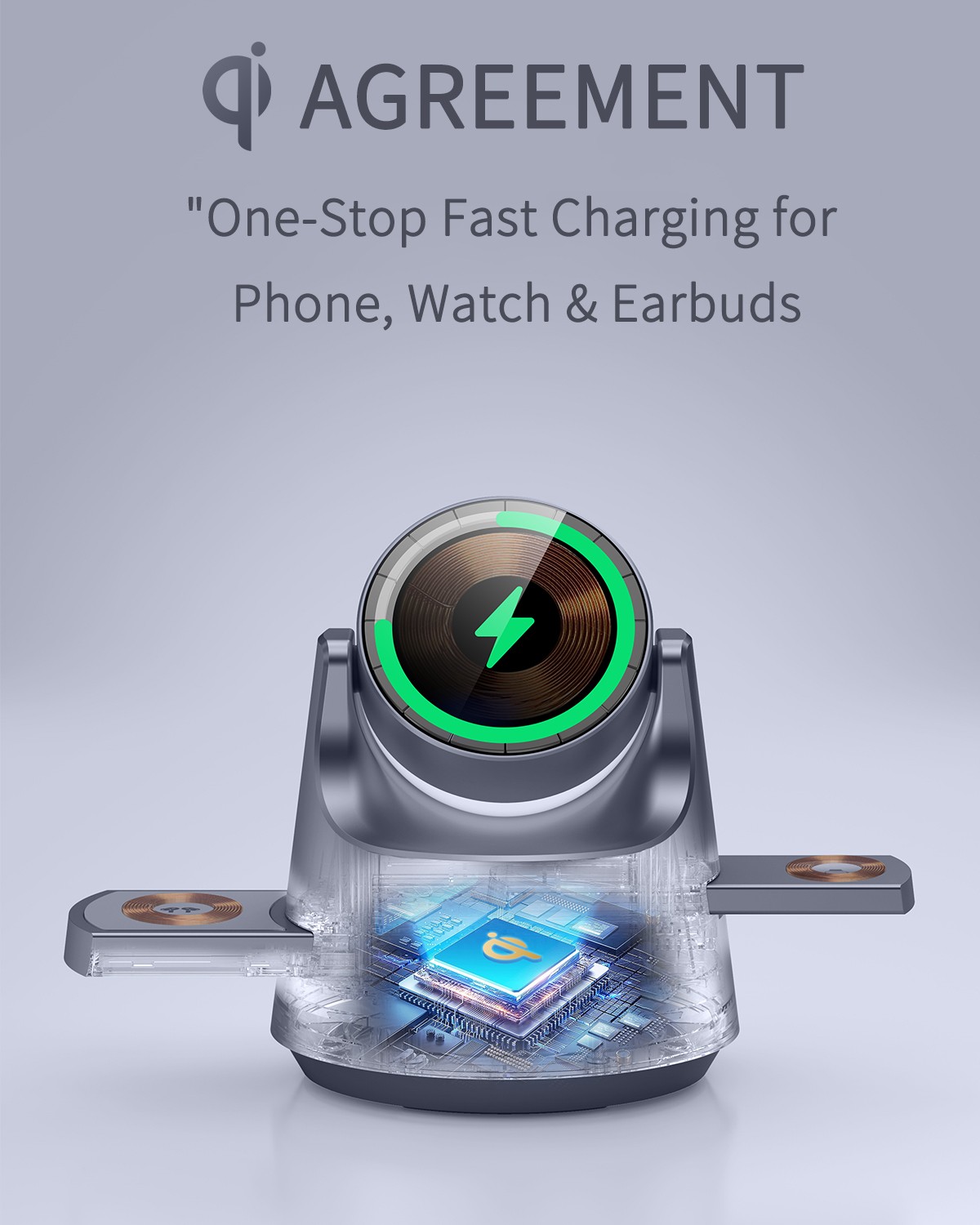 New 4 in 1 15W Wireless Charge - مراجعة Smartwatch Headset وسعره