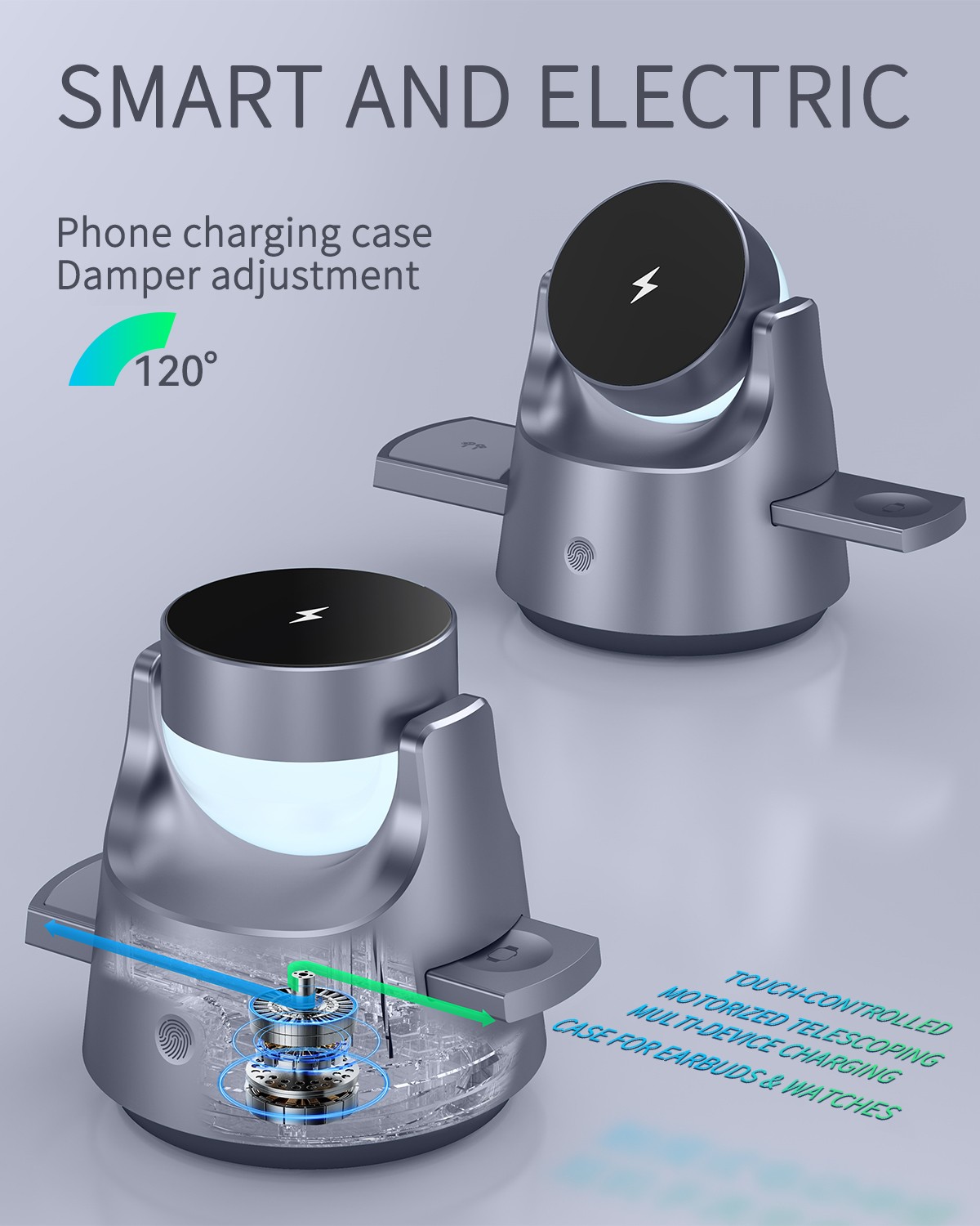 New 4 in 1 15W Wireless Charge - مراجعة Smartwatch Headset وسعره
