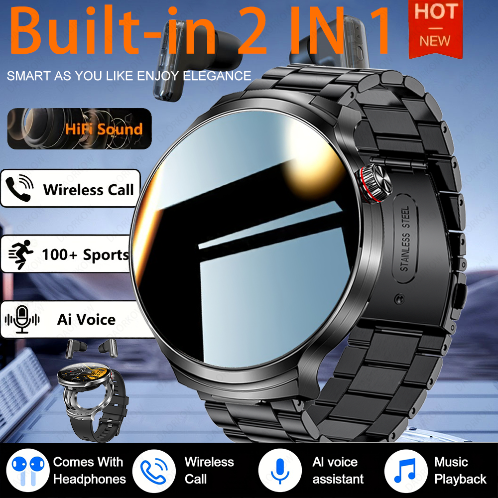 For Xiaomi New 2 in 1 Smart Wa - مراجعة Smartwatch Headset وسعره