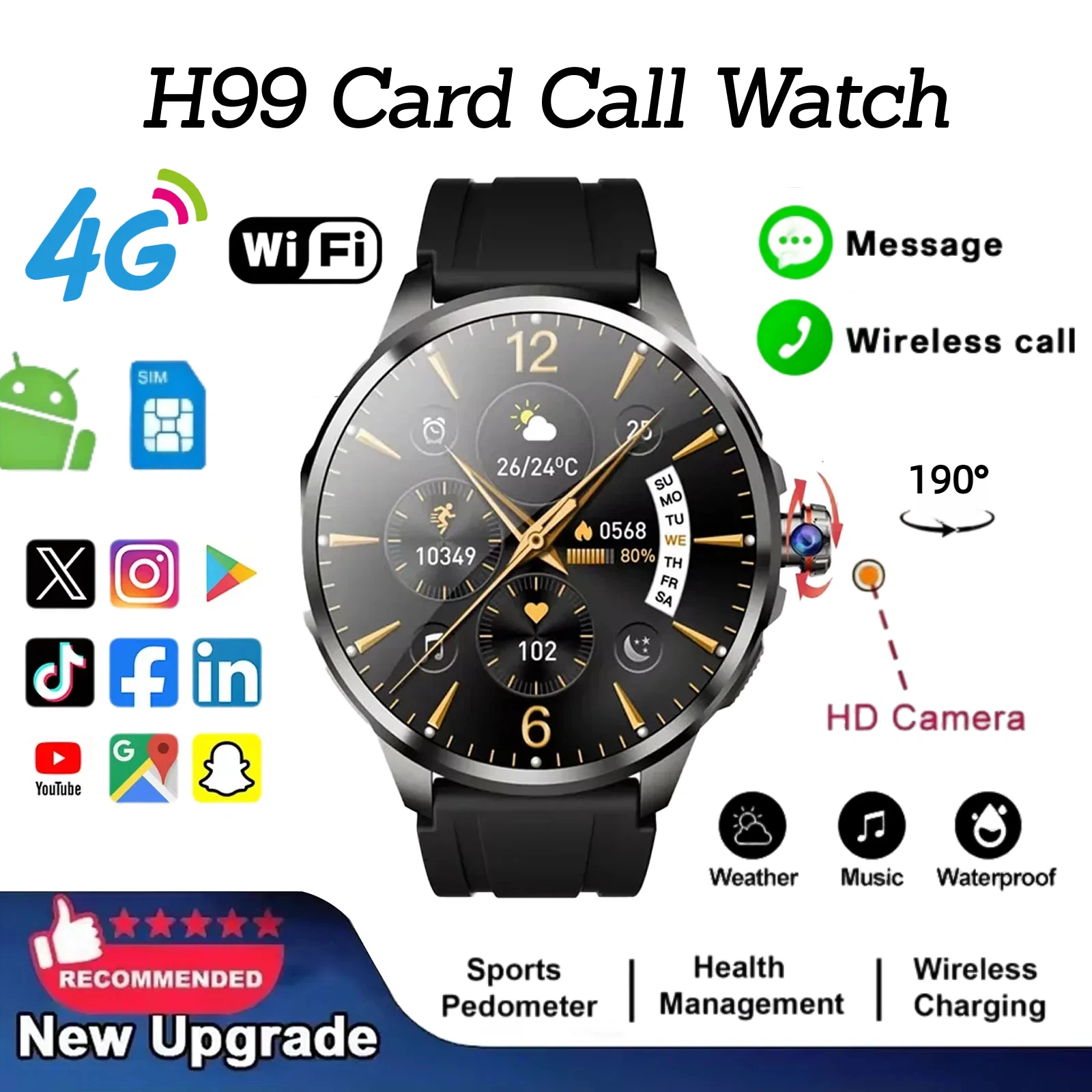 H99 Smart Watch Android Watche - مراجعة Smartwatch Store وسعره