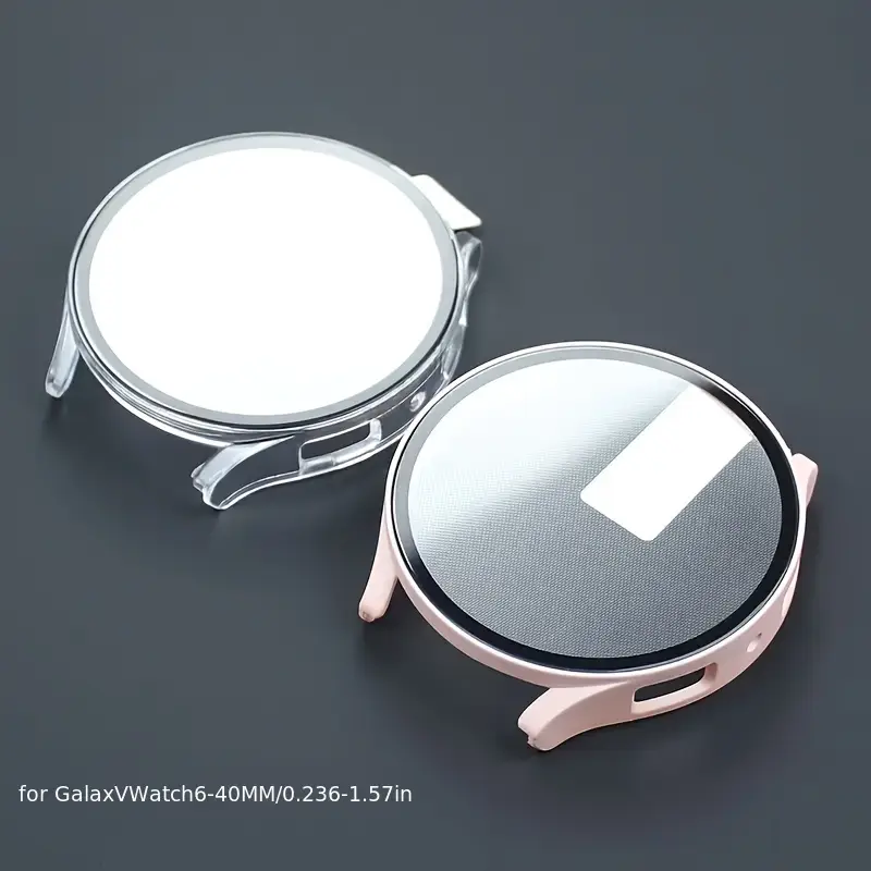 PC Case+Tempered Glass for Sam - مراجعة Samsung Smartwatch Accessories وسعره