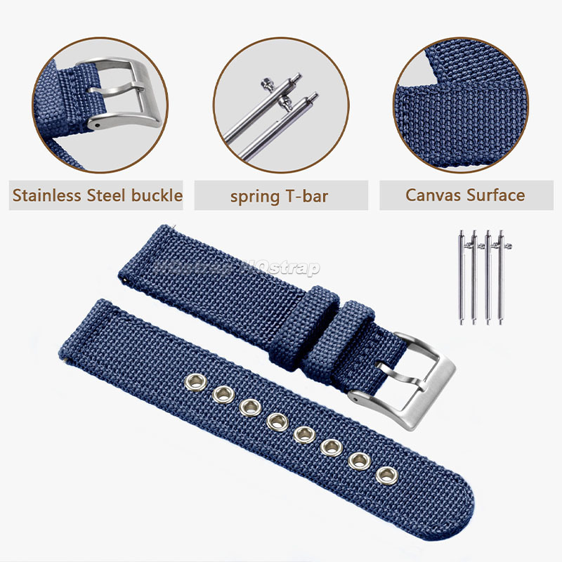 Nylon Strap 18mm 20mm 22mm Ban - مراجعة Nylon Nato Strap وسعره