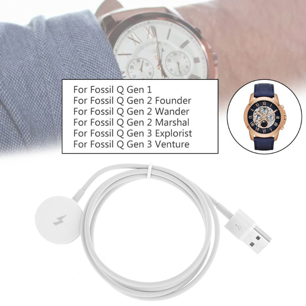USB Watch Charger Adapter Shor - مراجعة Fossil Smartwatch Accessories وسعره