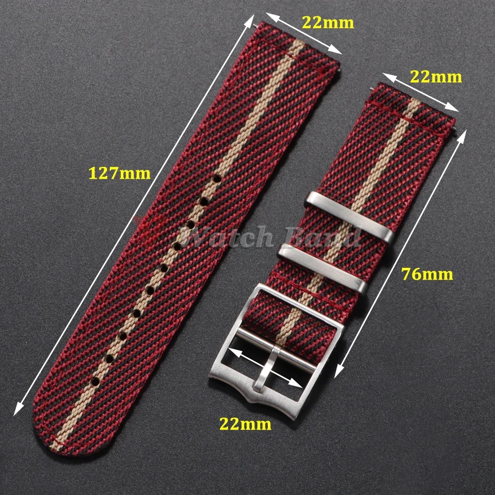 20 22mm Nylon Strap for Tudor  - مراجعة Nylon Nato Strap وسعره