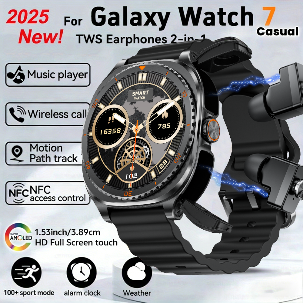TWS 2in 1 Smart Watch with Hea - مراجعة Smartwatch Headset وسعره