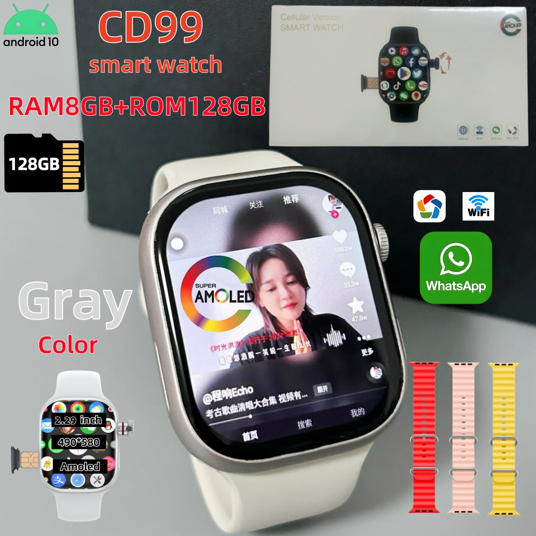 CD99 Smart Watch 8GB RAM AMOLE - مراجعة Smartwatch Instagram وسعره