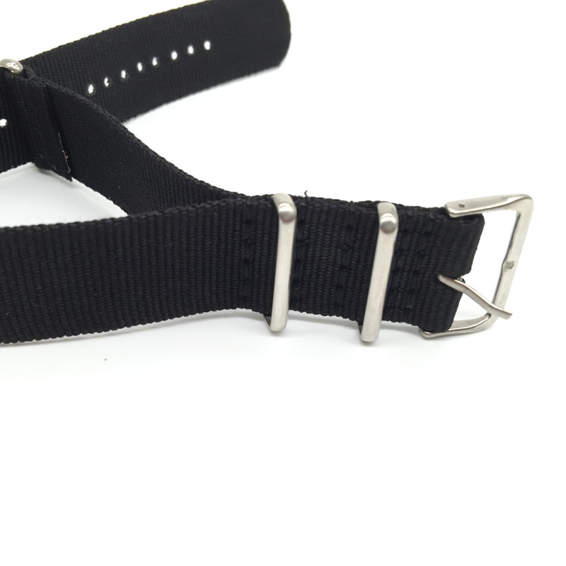 Black Nylon Strap for 16mm 18m - مراجعة Nylon Nato Strap وسعره