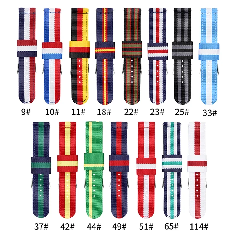 20mm 22mm Woven Nylon Strap fo - مراجعة Nylon Nato Strap وسعره