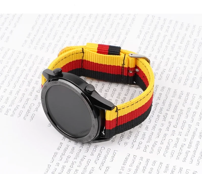 20mm 22mm Woven Nylon Strap fo - مراجعة Nylon Nato Strap وسعره