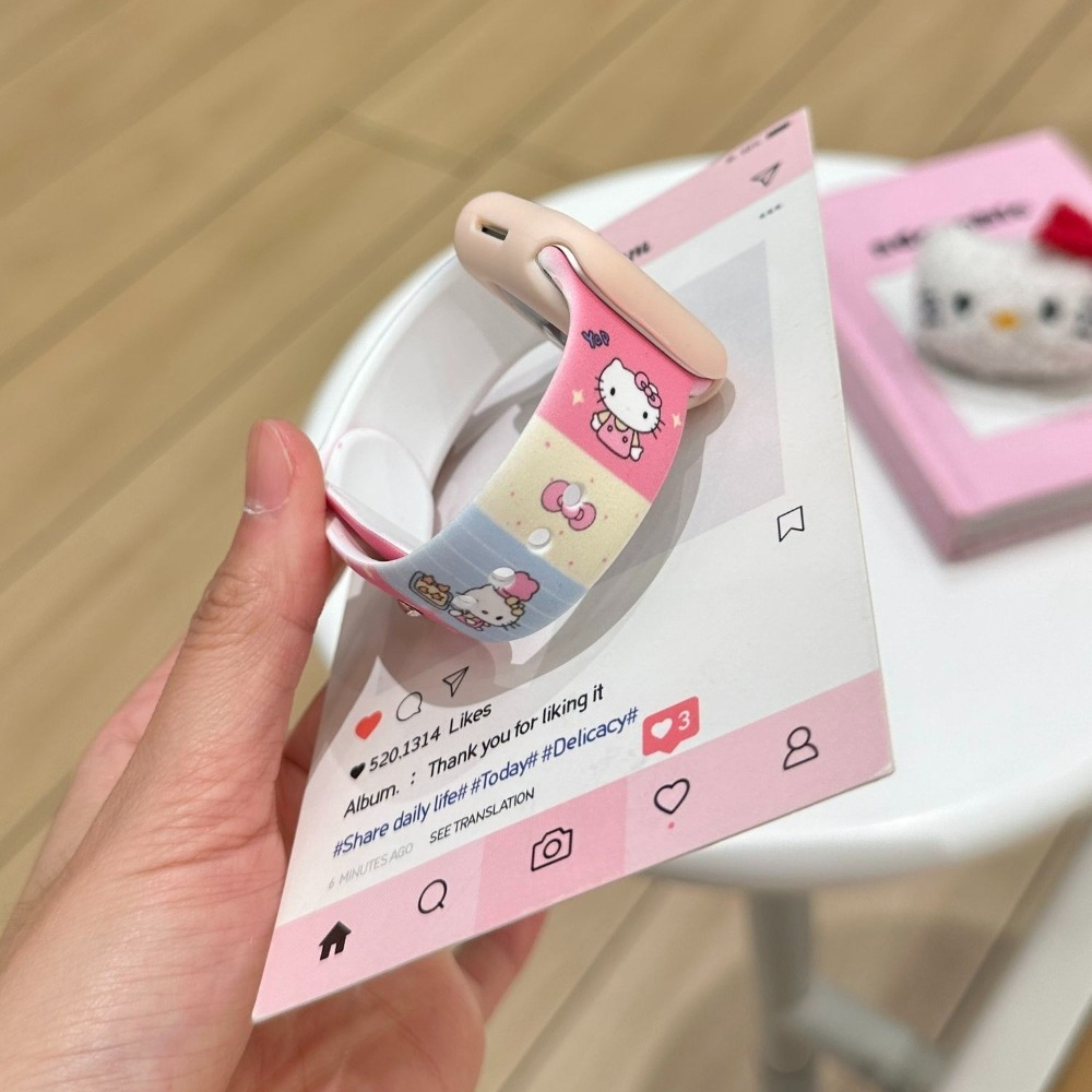 Anime Sanrio Lovely Kitty Sili - مراجعة Apple Smartwatch Accessories وسعره