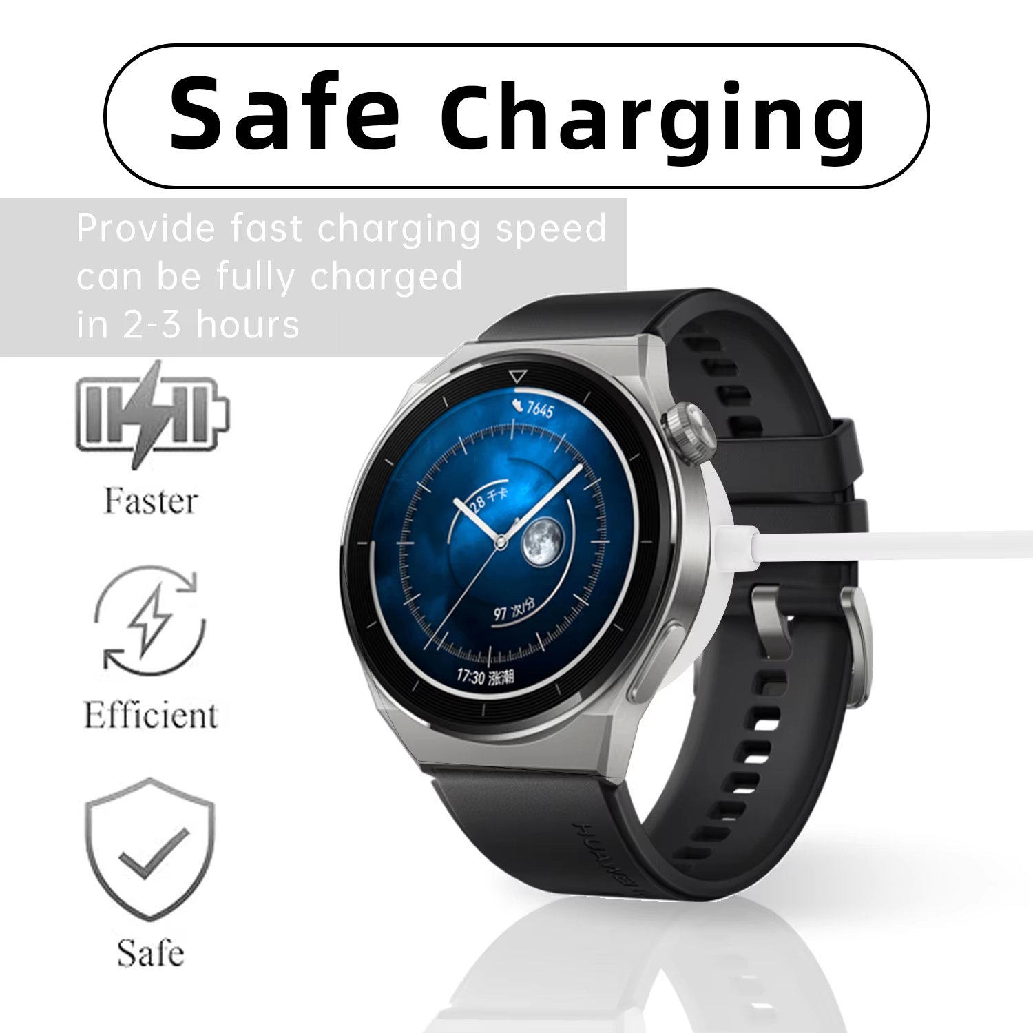 Magnetic USB Charging Cable fo - مراجعة Android Smartwatch Accessories وسعره