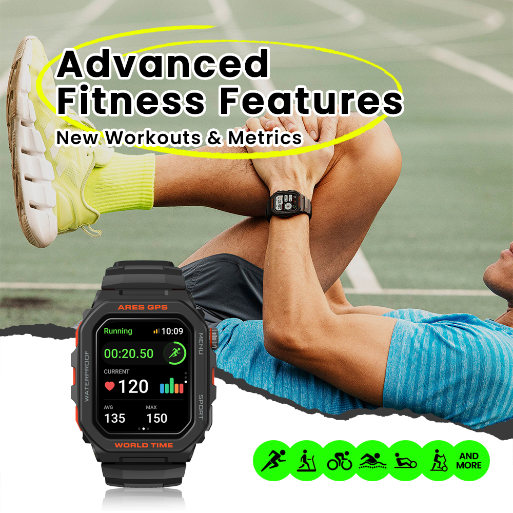 New Zeblaze Ares GPS Smart Wat - مراجعة Smartwatch Instagram وسعره