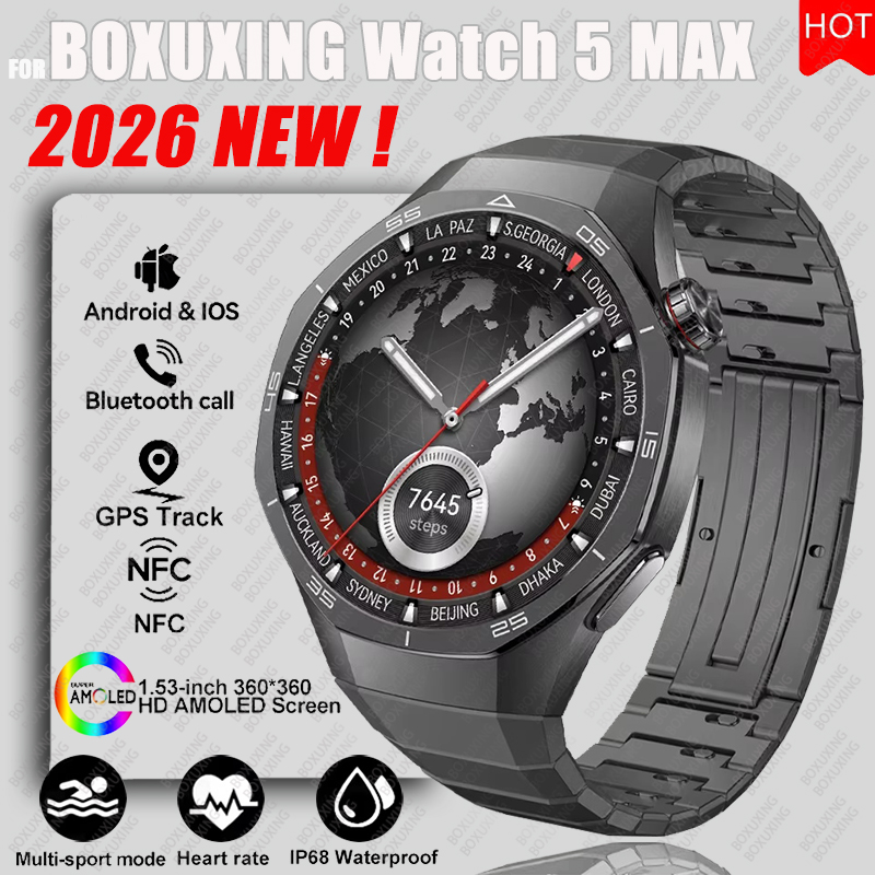 2026 New BOXUXING Watch 5 MAX  - مراجعة Smartwatch Instagram وسعره