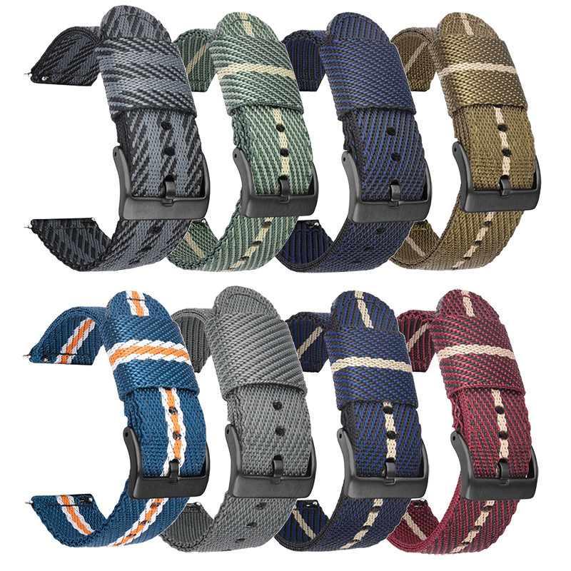 Woven Nylon Strap 18mm 20mm 22 - مراجعة Nylon Nato Strap وسعره
