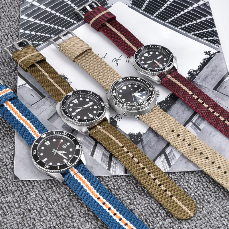 Woven Nylon Strap 18mm 20mm 22 - مراجعة Nylon Nato Strap وسعره