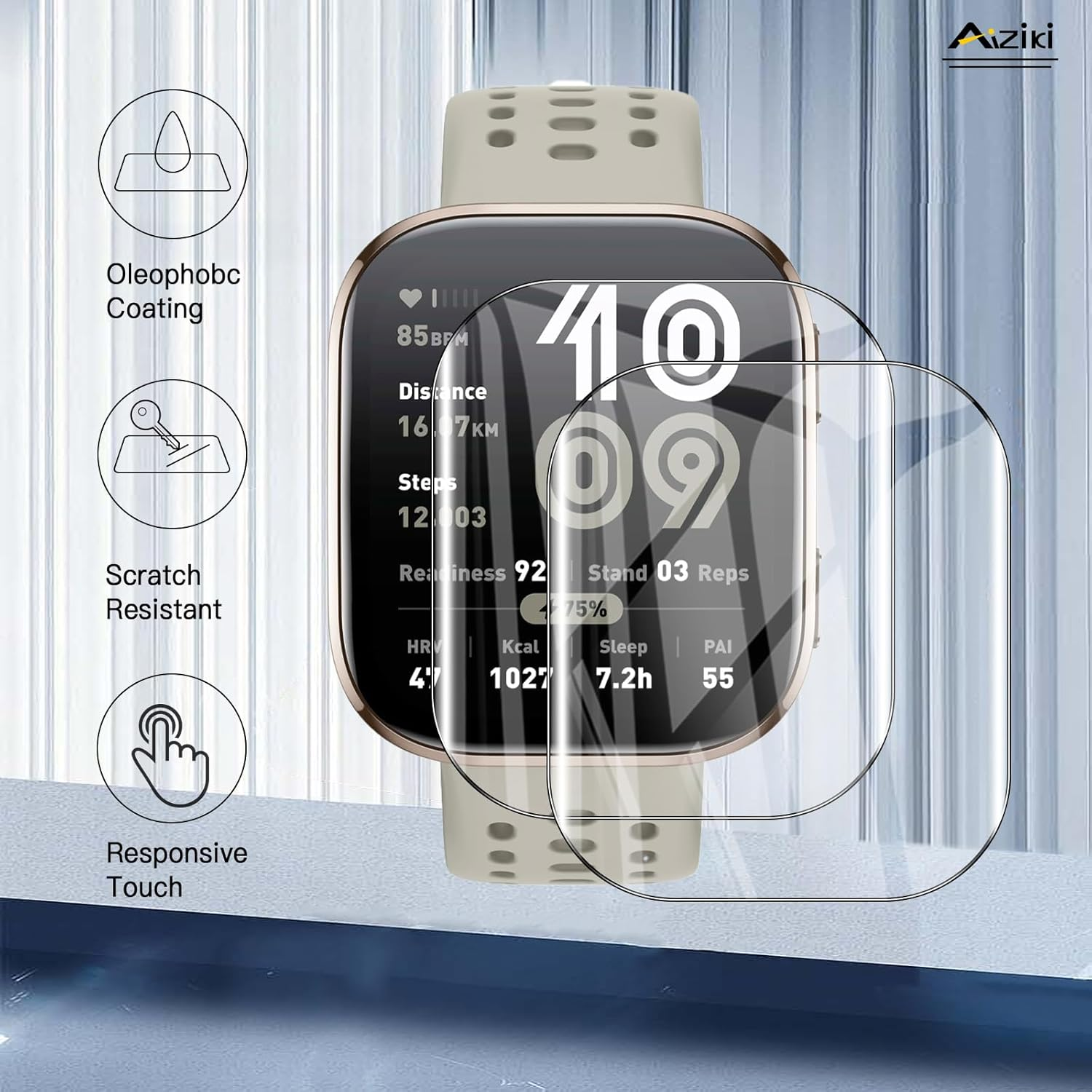 Screen Protector for Amazfit b - مراجعة Watch Case Bumper وسعره