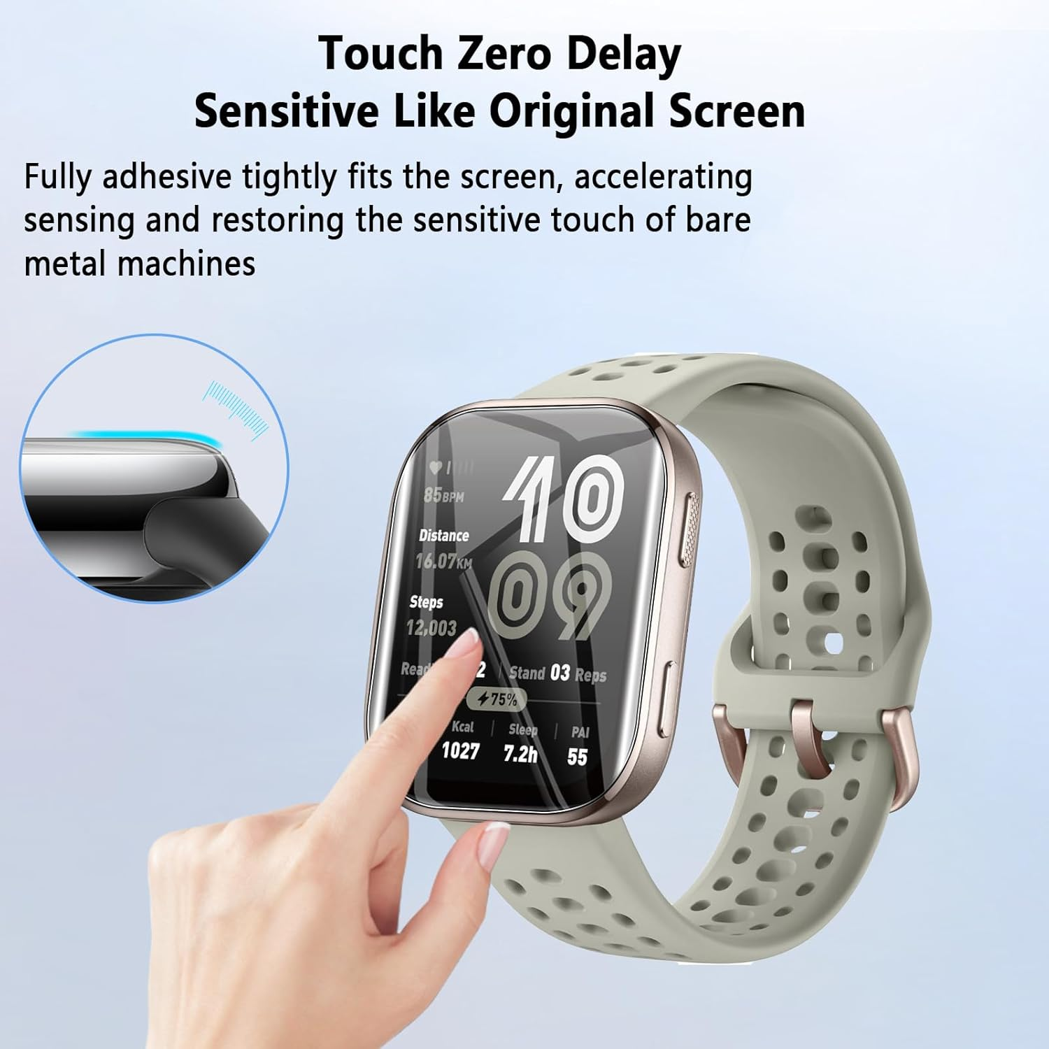 Screen Protector for Amazfit b - مراجعة Watch Case Bumper وسعره