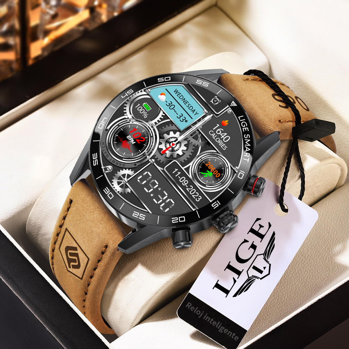 LIGE 2024 New Rugged Military  - مراجعة Smartwatch Instagram وسعره
